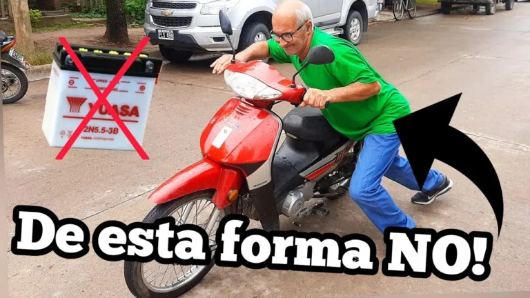 Cómo arrancar una moto sin marchas y sin batería