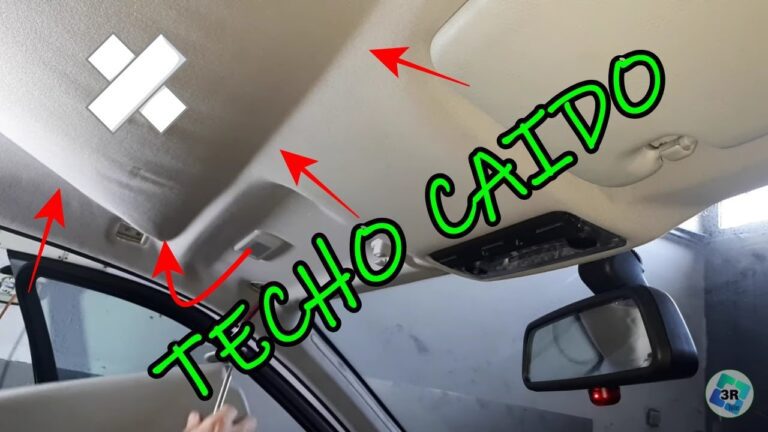 Cómo arreglar el tapizado del techo del coche