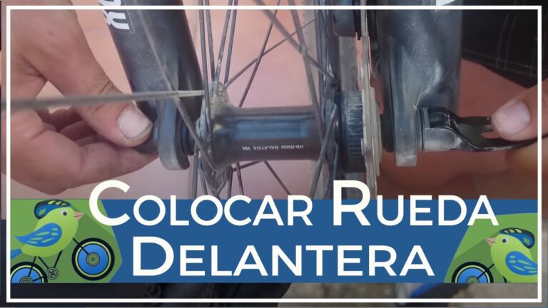 Cómo cambiar rueda delantera de bici con freno de disco