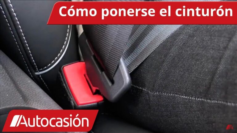 Cómo colocarse el cinturón de seguridad