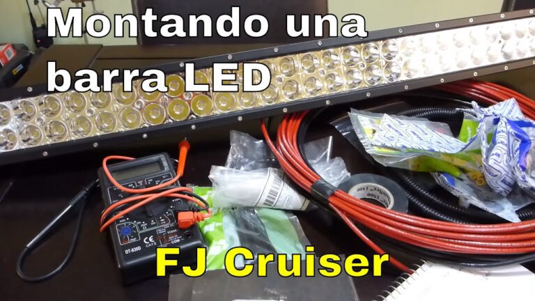 Cómo instalar una barra LED en el techo de un 4×4