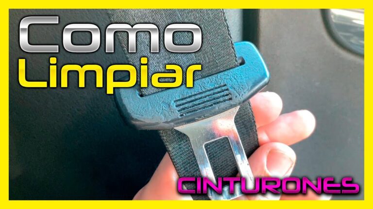 Cómo limpiar el cinturón de seguridad del coche