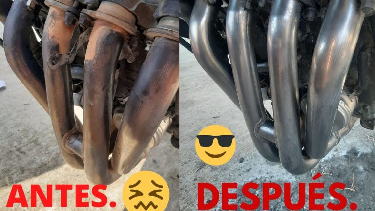Cómo limpiar un tubo de escape de moto