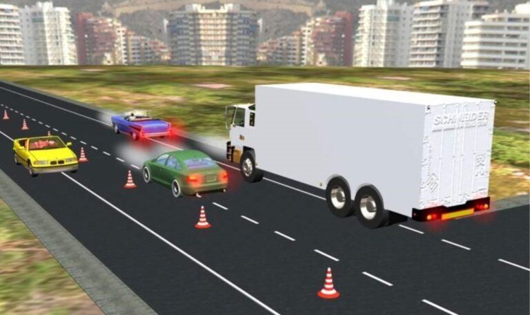 ¿El vehículo circula correctamente por esta autopista?