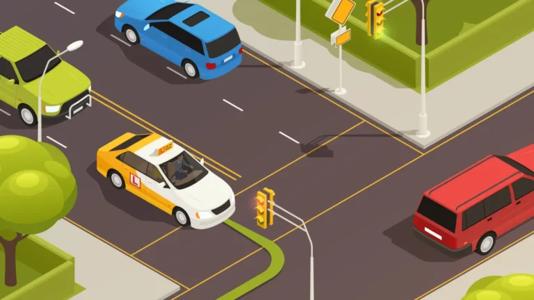 ¿Está prohibido realizar un cambio de dirección a la izquierda cuando no existe…?