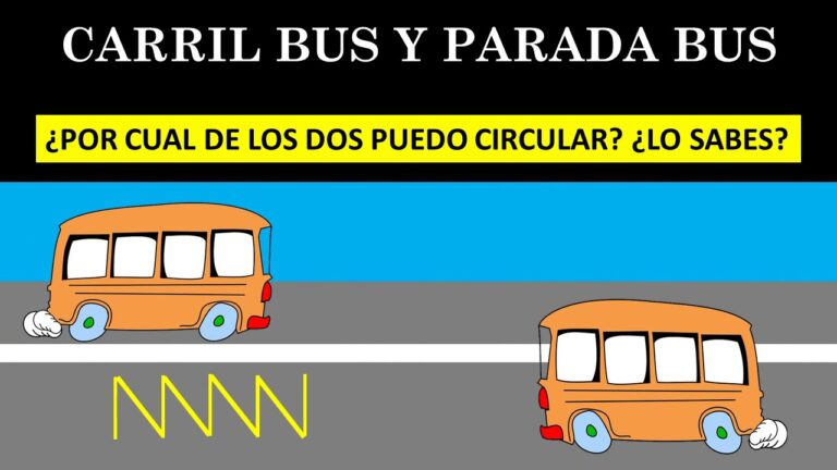 ¿Podemos efectuar una parada en un carril bus con nuestro turismo?