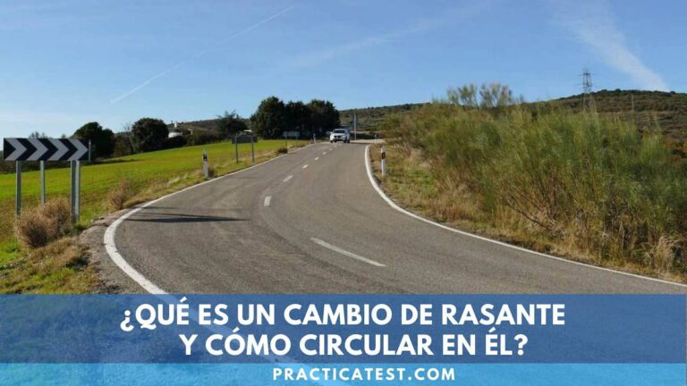 Por dónde se debe circular en un cambio de rasante de reducida visibilidad