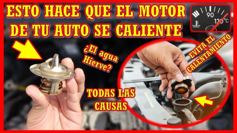 ¿Por qué se calienta el motor del coche?