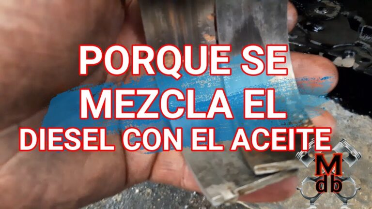 ¿Por qué se mezcla el diésel con el aceite?