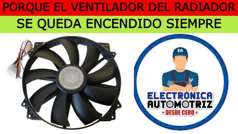 ¿Por qué se queda el ventilador del coche encendido?