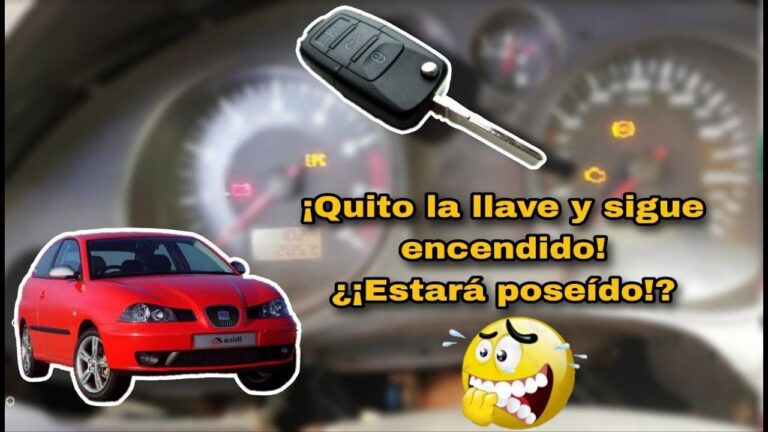 ¿Por qué se queda encendido el cuentakilómetros al quitar la llave de contacto?
