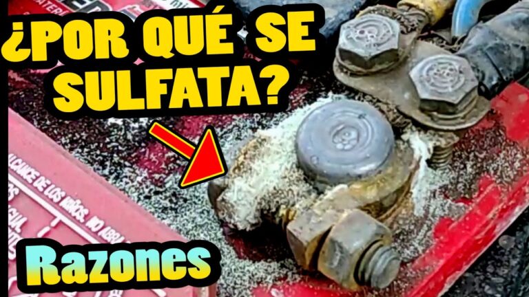 ¿Por qué se sulfata el borne negativo de la batería?