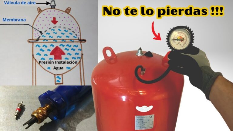 Presión de aire en un vaso de expansión