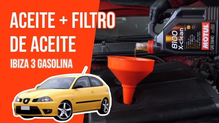 Qué aceite lleva el Seat Ibiza 1.4 gasolina