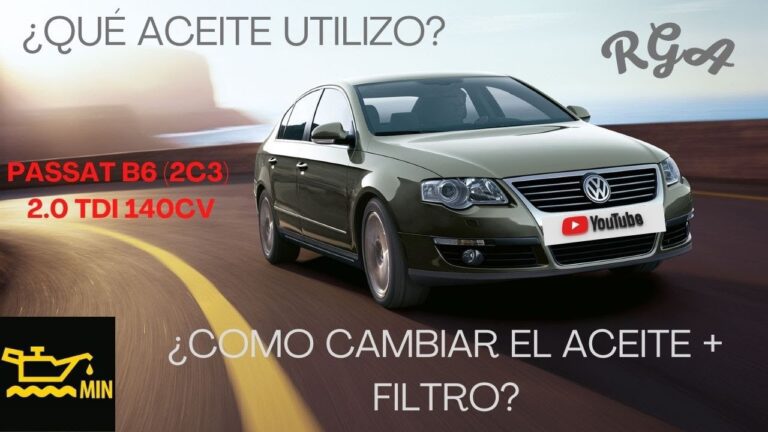 Qué aceite lleva el VW Passat 2.0 TDI