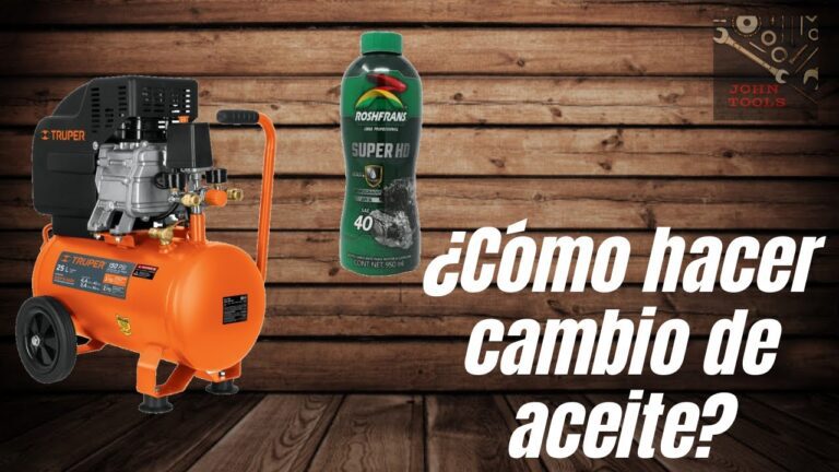 Qué aceite lleva un compresor de aire de 50 litros