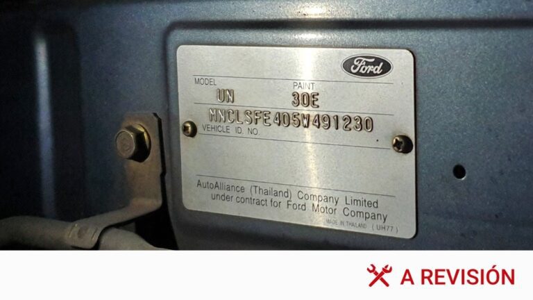 ¿Qué es el número VIN de un coche?