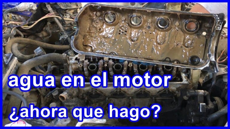 ¿Qué pasa cuando le entra agua al aceite del motor?