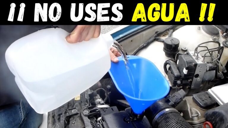 ¿Qué pasa si echas agua en vez de anticongelante?