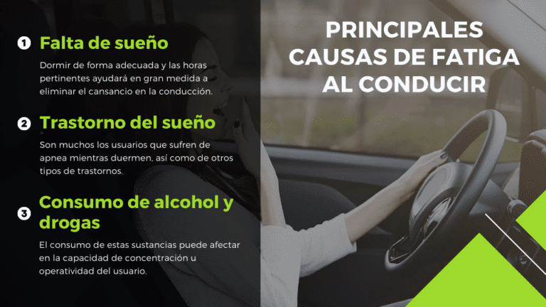 Qué puede provocar fatiga en el conductor