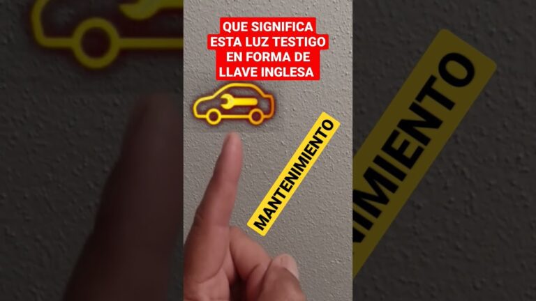 Qué significa el símbolo de un coche con una llave inglesa