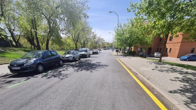 ¿Se puede estacionar el vehículo junto al borde de esta calzada?