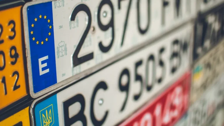 ¿Se puede llevar la matrícula en el salpicadero?